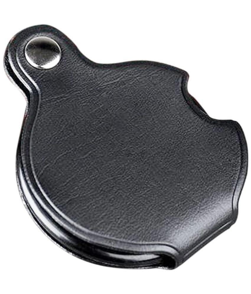 Image of KP2 Mini Pocket Magnifying Glass Folding Magnifier Loupe with Rotating Protective Holster Leather Pouch for Reading, Science Class, Hobby