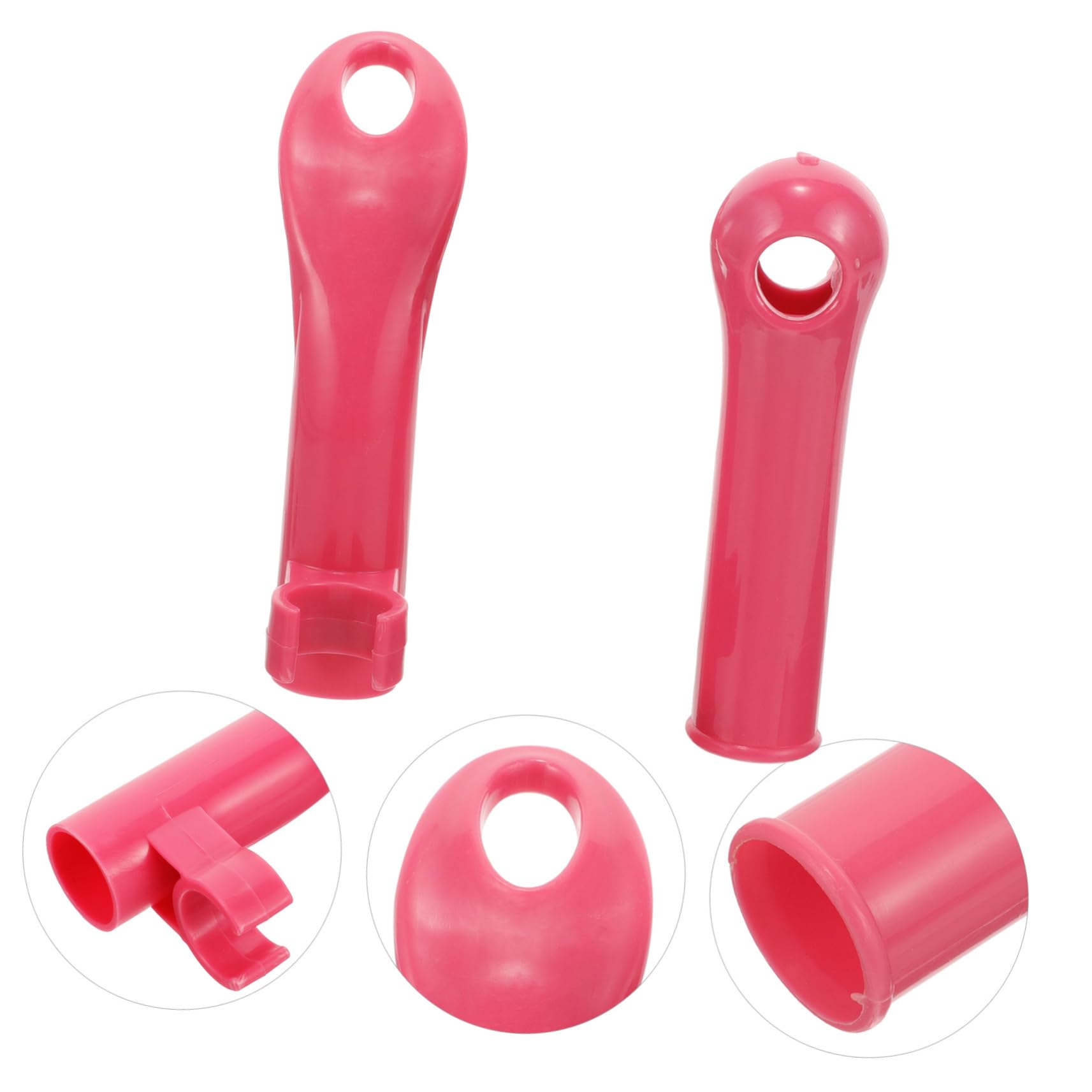 Cabilock Plastic Handles for Cleaning Broom Dustpan Replacement Handle Grip Set