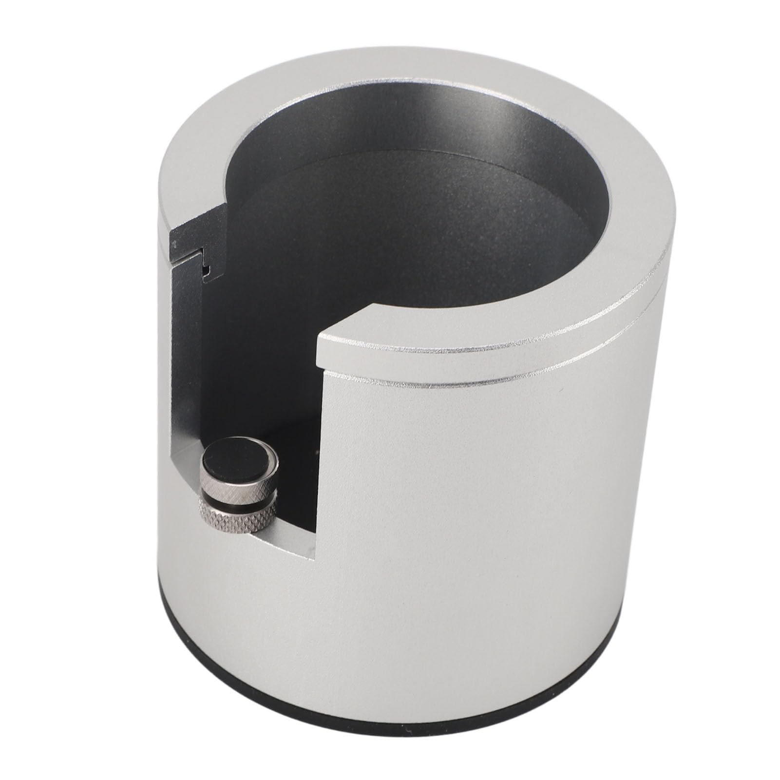 Uchwyt kolby Stojak sabotażowy Regulowana wysokość Podstawa stacji ubijania do kolb 51 mm 53 mm 58 mm Akcesoria do kawy ze stopu aluminium (Srebrny)