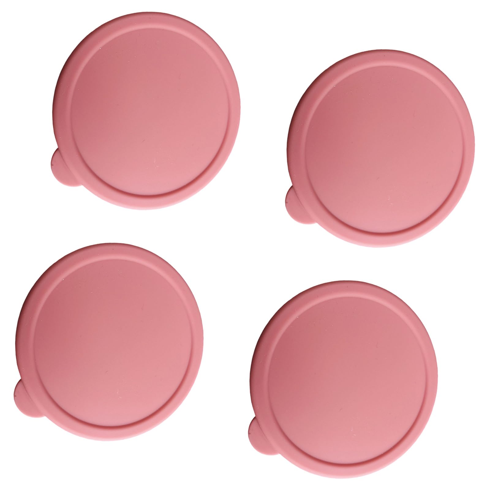Multipurpose Silicone Jar Lid 4Pcs Leakproof Glass Dessert Custard Cup Covers for Food Preservations and Organization Silicone Custard Cup Lid Cover