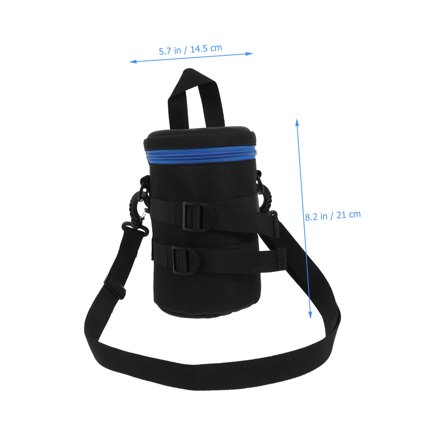 Homoyoyo Bolsa Protectora para Lentes de Cámara, Resistente a Golpes E, Compacta, de Poliéster, Cinturón Ajustable