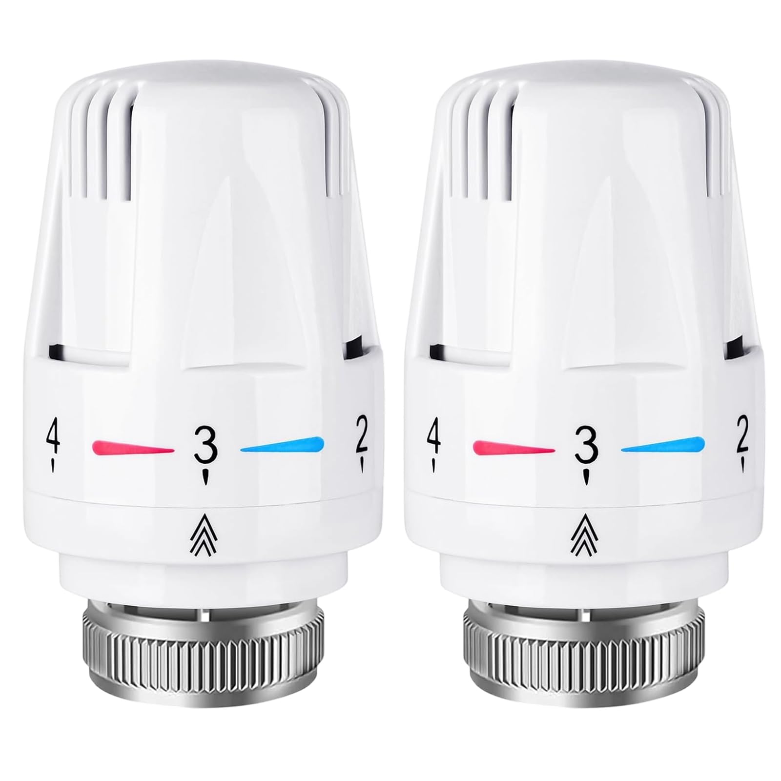 Thermostatic Radiator Valve, 2-Pack TRV Radiator Valves for Precise Temperature Control, Energy Saving Heating System, Compatible with Home Office Bedroom