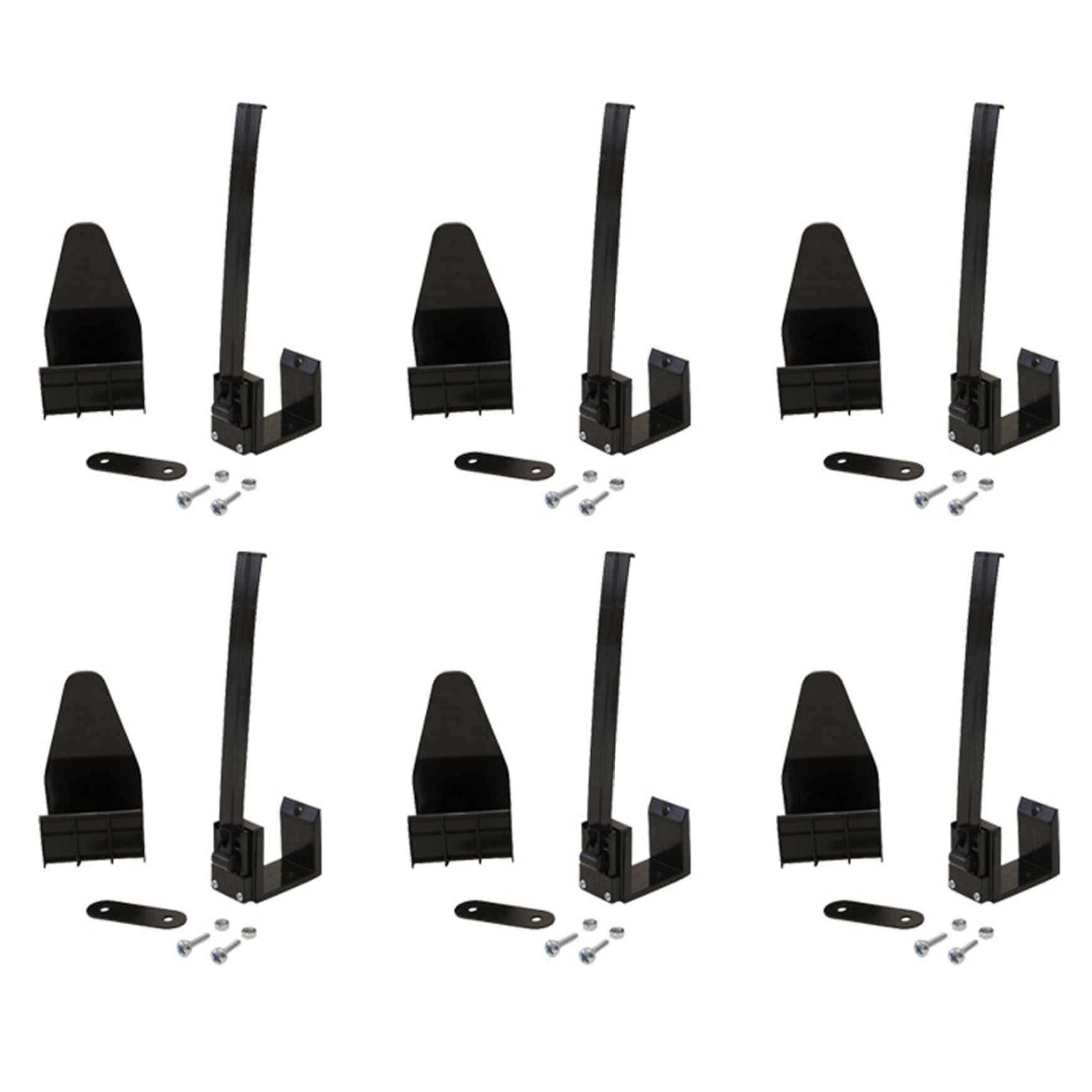 Halloween Accessories Garage Door Banner Clips 6Pcs Springed Garage Door Banner Clamps with Installation Accessories Nylon Installation Clips