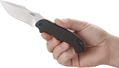 Miniatura 5 de CRKT Cuchillo de bolsillo plegable PSD EDC apertura asistida de transporte diario, pivote de rodamiento de bolas IKBS, bloqueo de revestimiento,