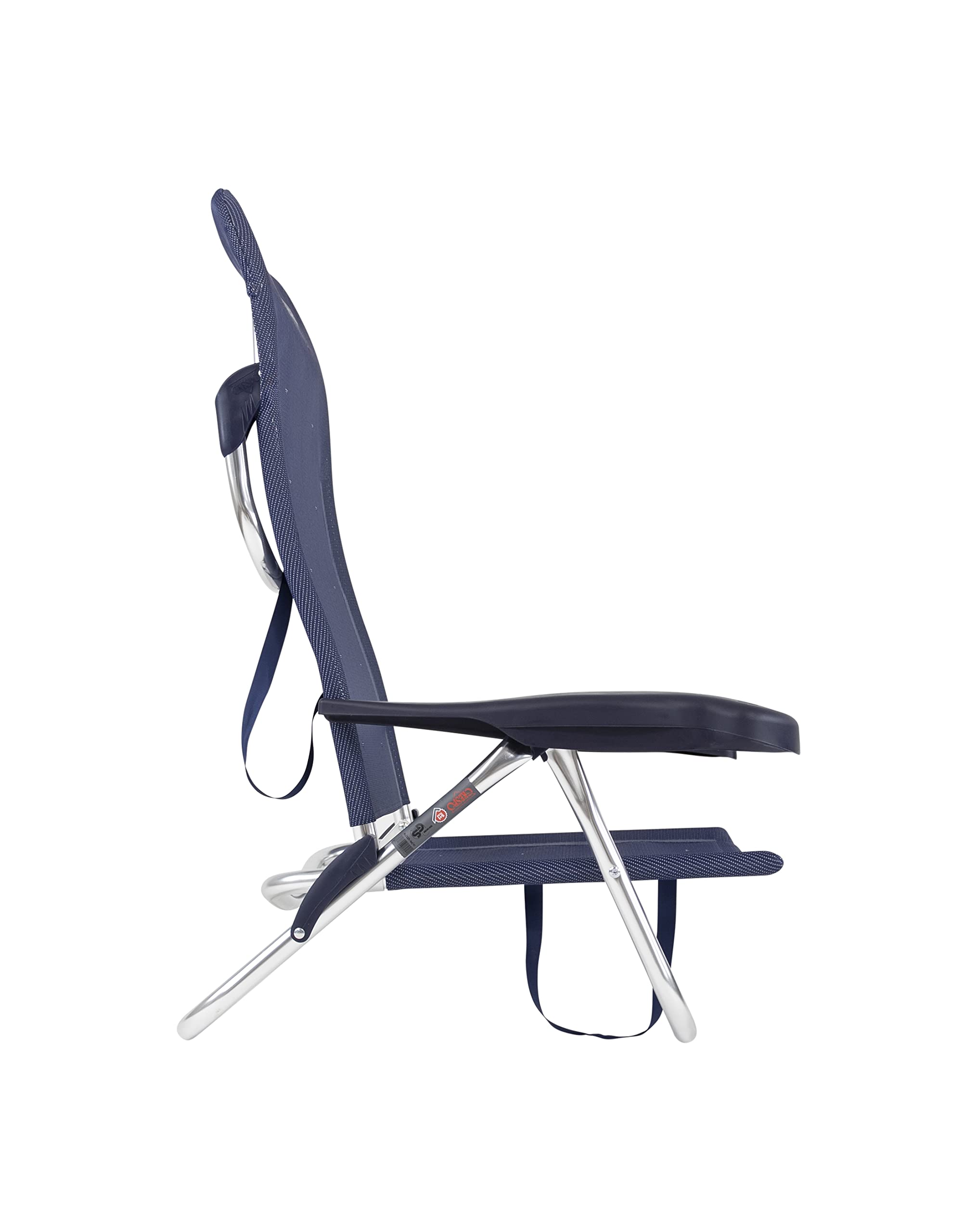 Crespo - Silla de Playa de Aluminio 7 Posiciones AL/221-M - Azul Marino