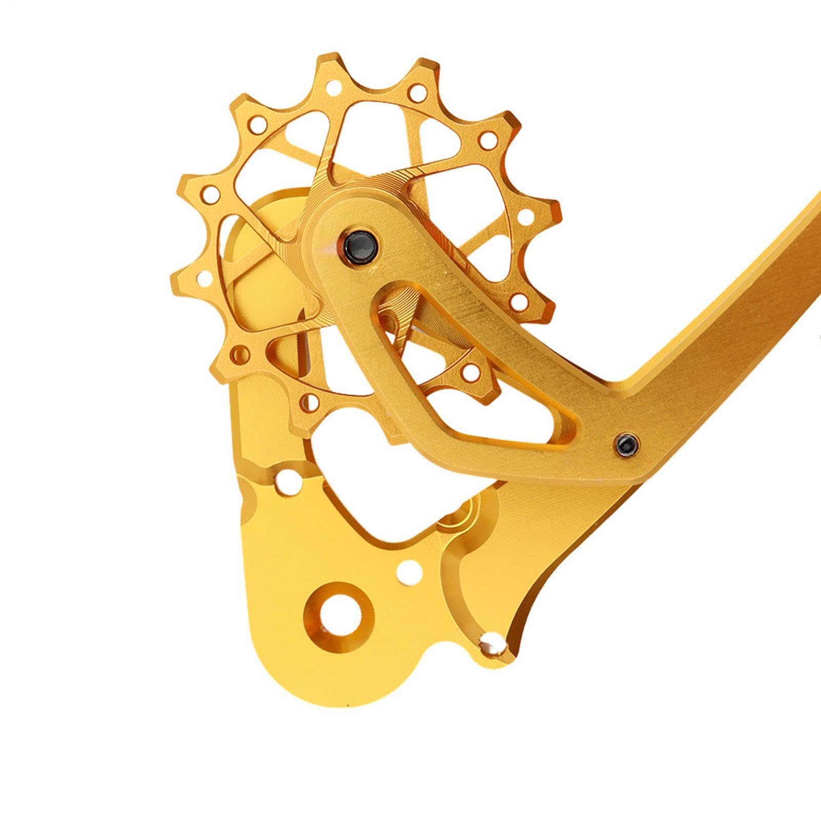 Deragliatore per Bici da Strada Puleggia guida in lega alluminio | Piastra guida Puleggia deragliatore in lega alluminio con cuscinetti ceramici di sostituzione per accessori ciclismo