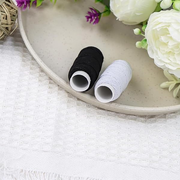 6 Rolls Elastic Sewing Thread Set, Nylon Thread, Elastic Yarn, Sewing Accessories, Perfect for DIY, Arts and Crafts, Gardening, 6 Colors - 4