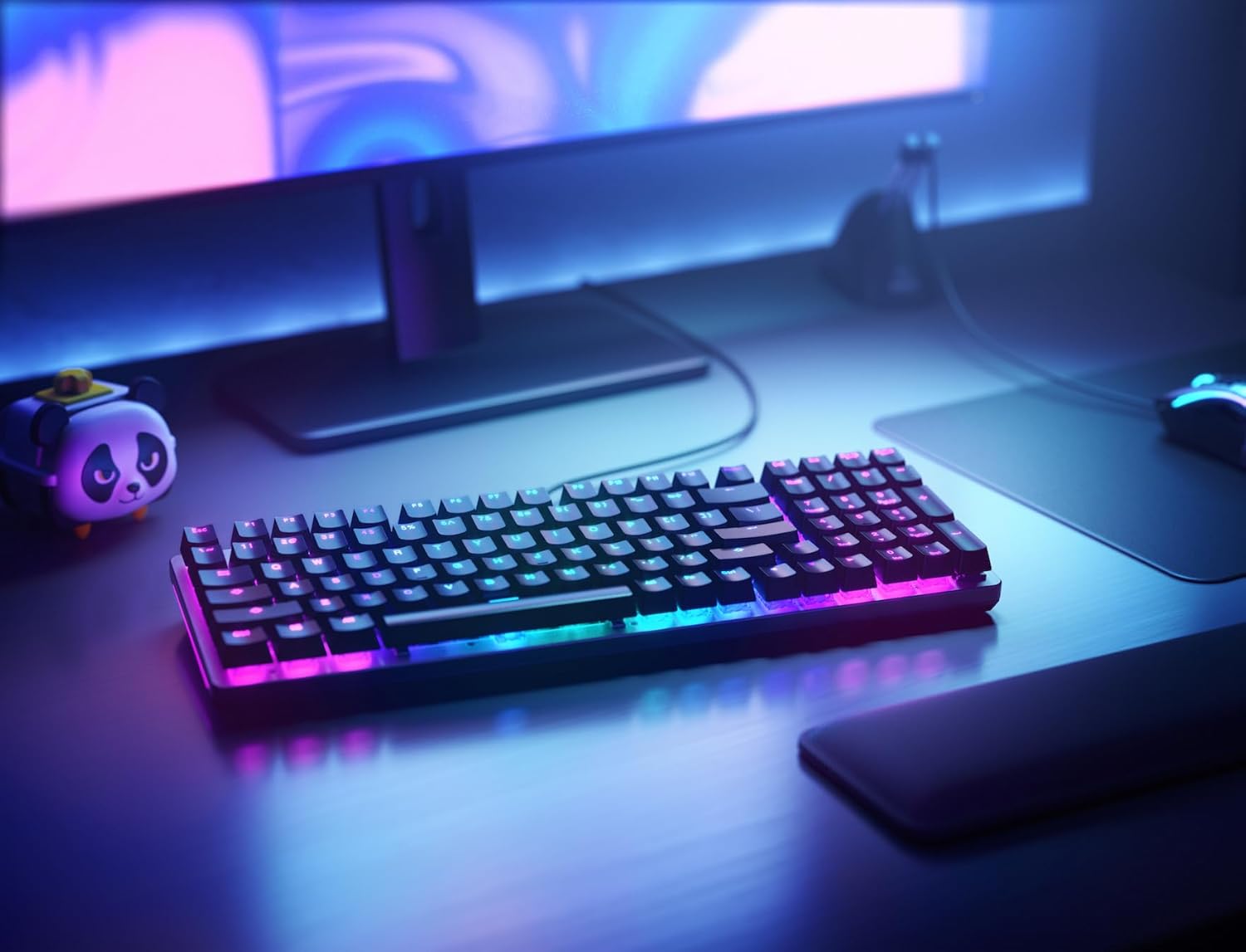 GLORIOUS Gaming GMMK 2 Full Size (96%) – Teclado Gaming mecánico, Carcasa de Aluminio, Personalizable, keycaps Dobles, switches Fox, RGB, distribuciones QWERTY español – Negro 5