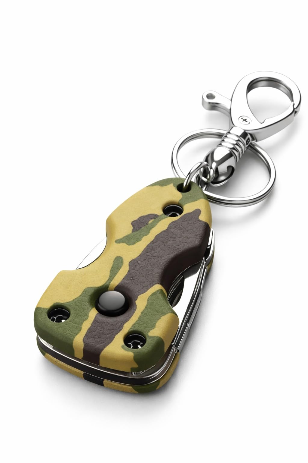 StealOdeal Metal MultiTool Keychain With Hook Carabiner Torch, Screwdriver, Knife & Bottle Opener Key Chain (Multicolor)-image-8