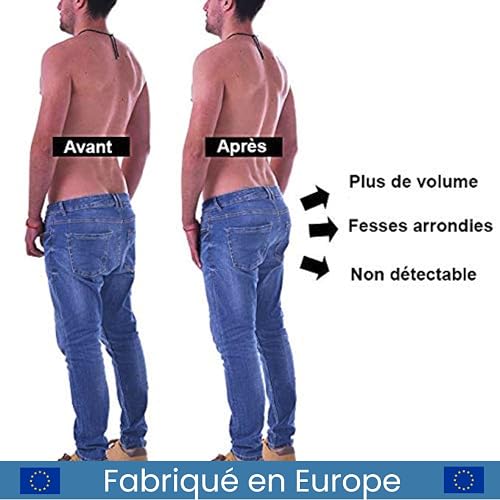 ARIUS Lot de 2 Boxer avec Rembourrage Dorsal pour Augmenter Le Volume et la Taille des Fesses - sous-vêtements avec des tampons pour Les Hommes - Men's Padded Buttocks (L) - 5