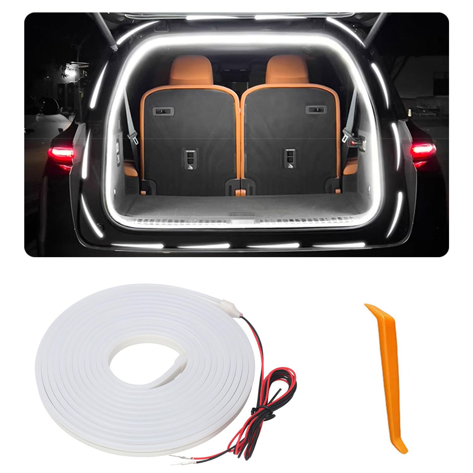 Car LED Strip Lights Dynamic Flowing Car Trunk Light Strip 157 48 Flexible Trunk Led Light Strip Easy