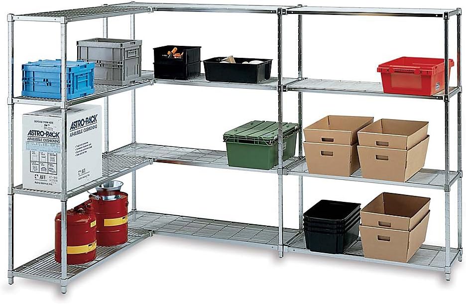 Relius Solutions Racking Amazon.com: RELIUS SOLUTIONS Square-Post Open Wire Shelving - 72x24x72 ...