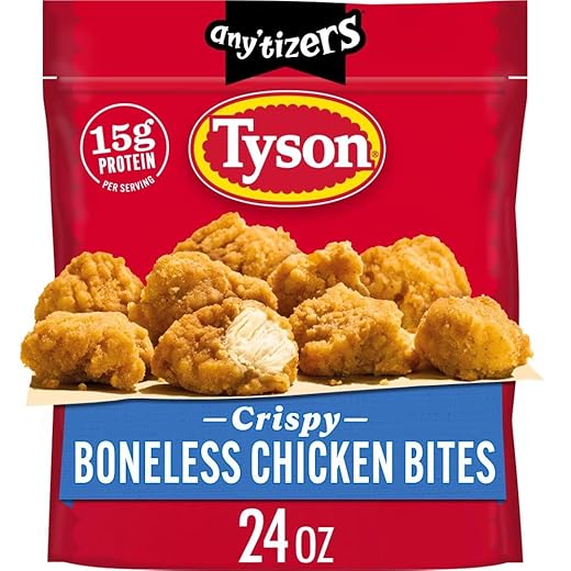 Tyson Any'tizers Popcorn Chicken, Frozen Appetizers, 24 oz