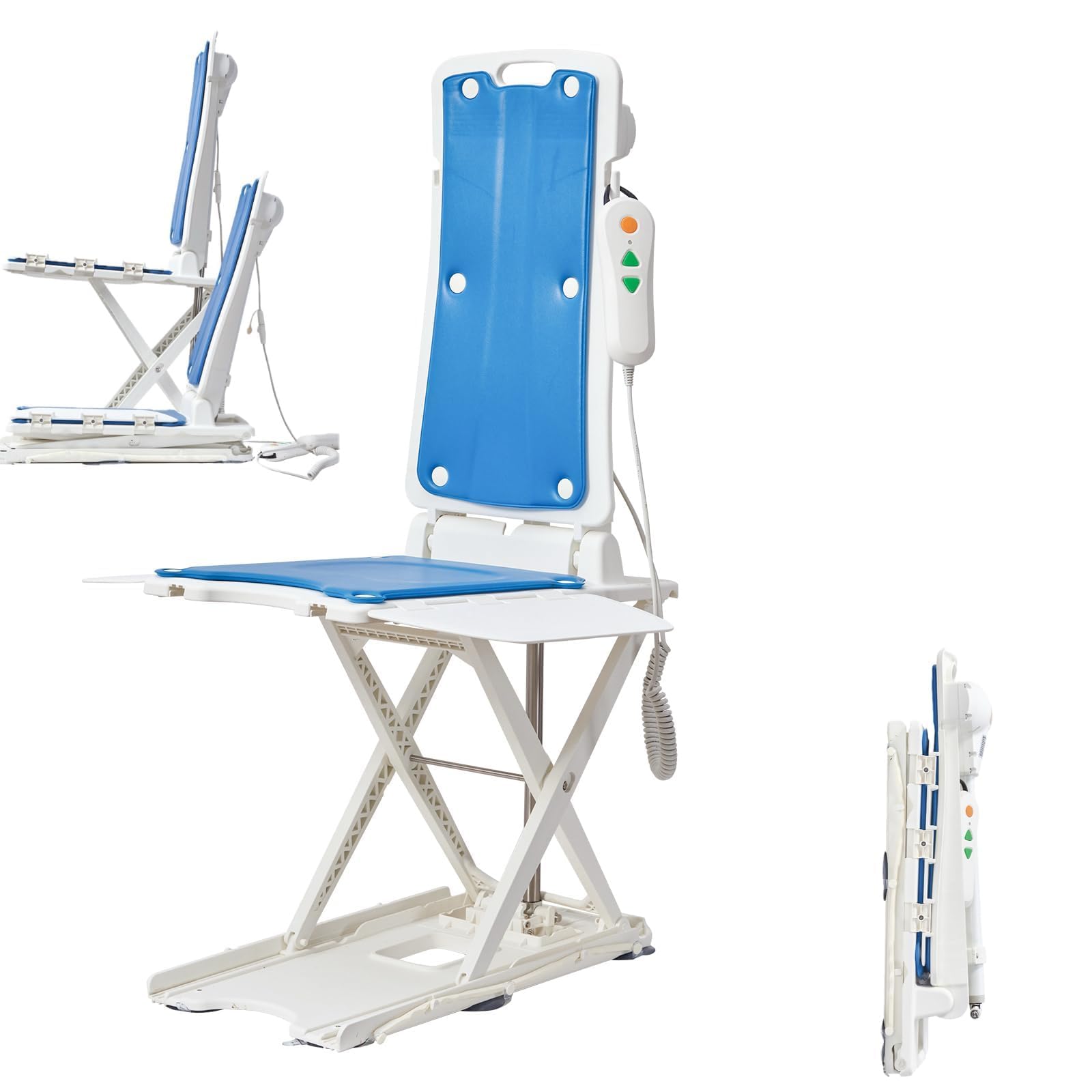 Sollevatore elettrico e stand assist, capacità 300 libbre, paranco paziente portatile per assistenza domestica e mobilità