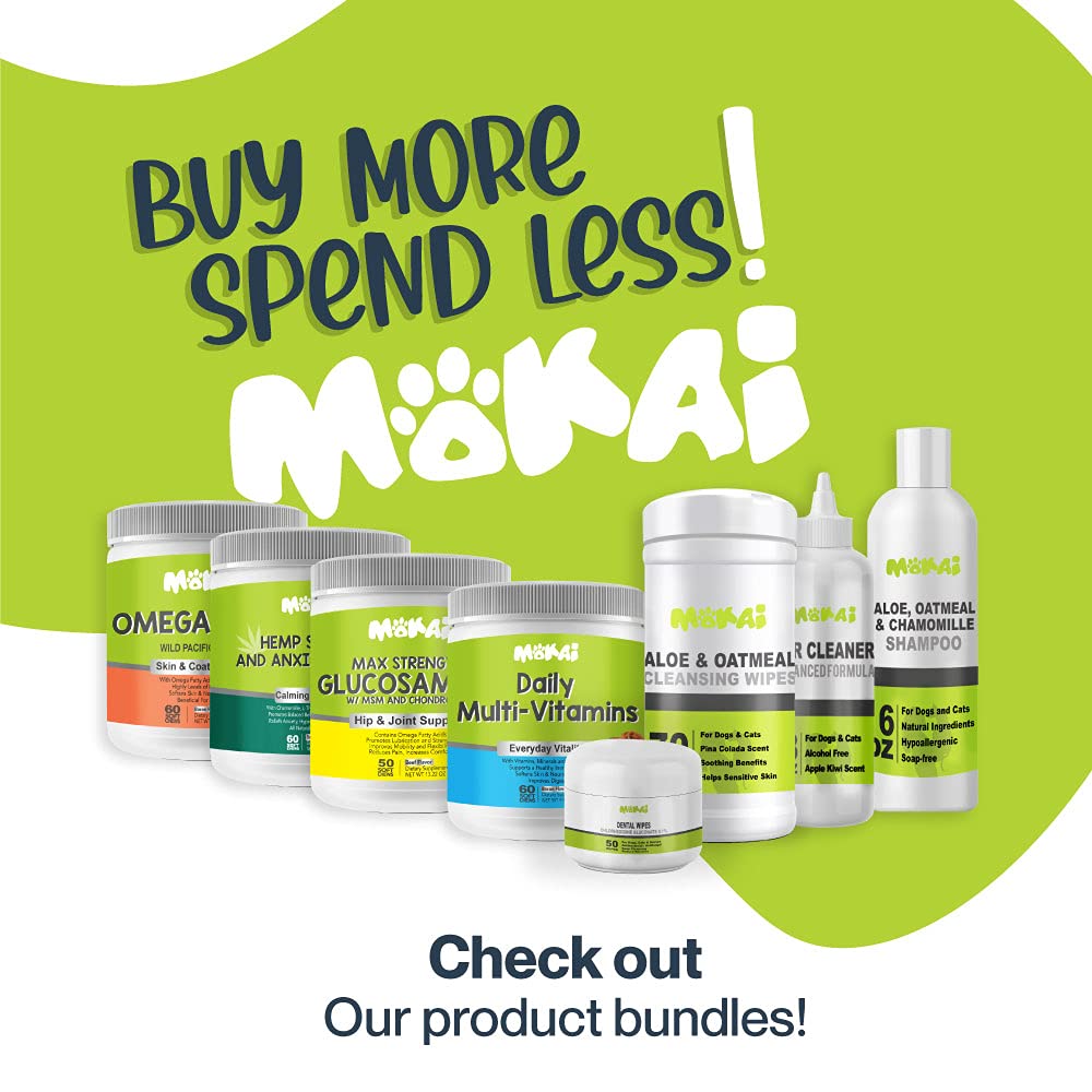 MOKAI Spray for Dogs Cats and Horses w/Chlorhexidine Ketoconazle Anti