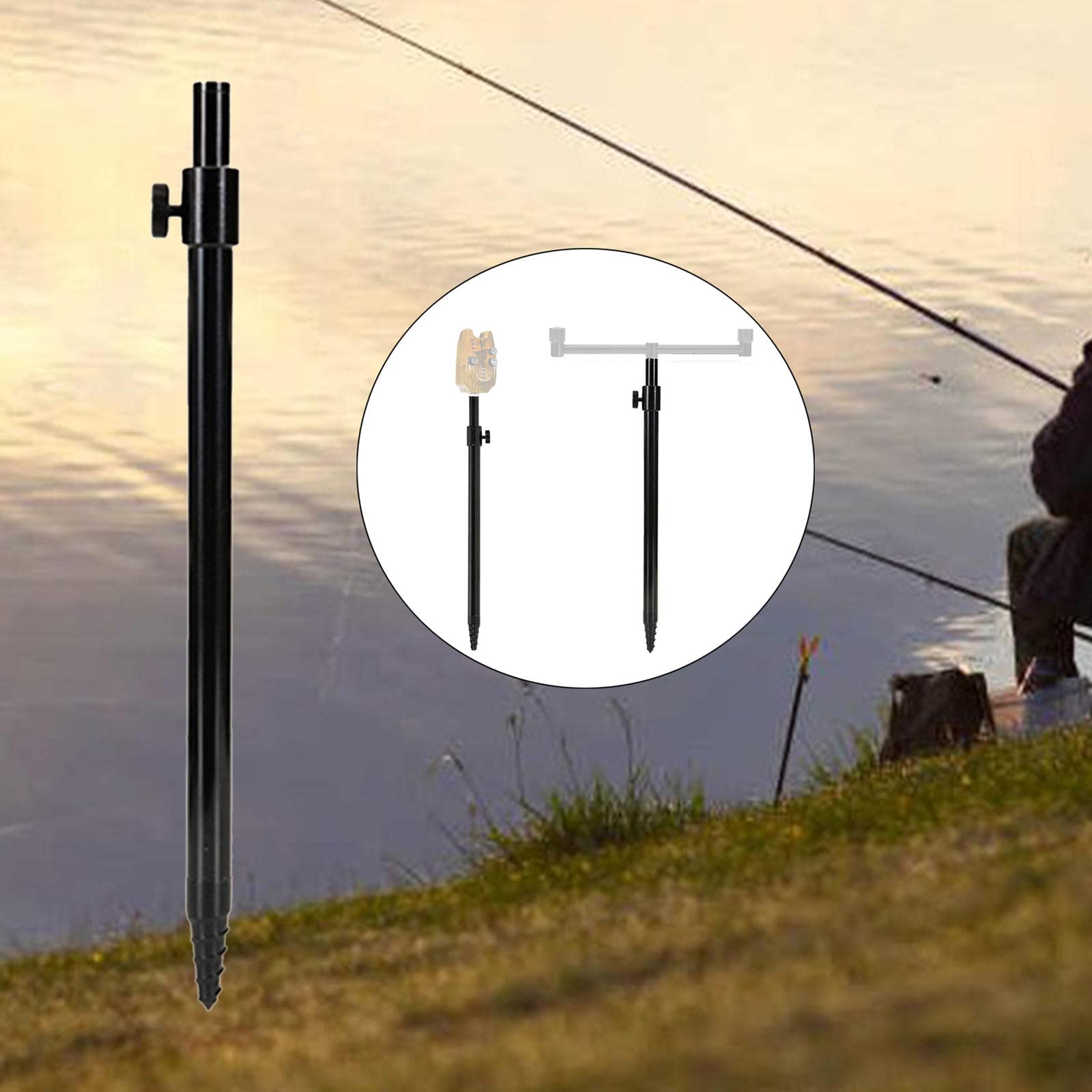 Support De Canne à Pêche Réglable 50-80 Cm - Alliage Aluminium Léger - Pêche En Mer, Surf Casting - 7