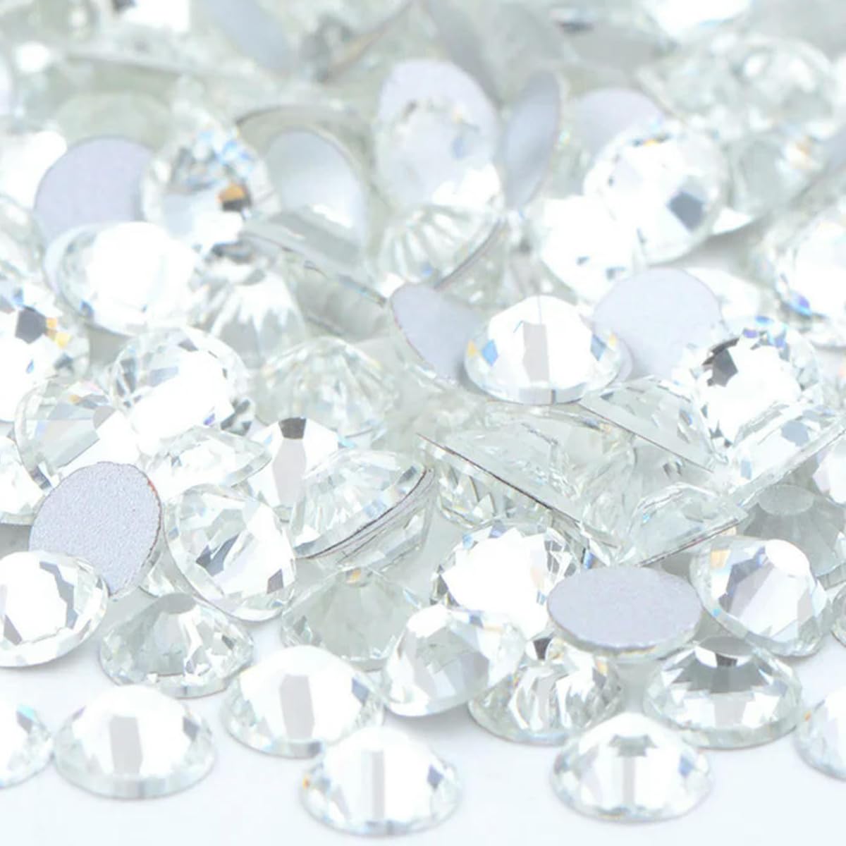CIVIOOH SS6 SS8 SS10 SS12 SS16 SS20 SS30 Flatback Glass Rhinestones Clear Crystal AB Nail Strass Non-Hotfix Stone DIY Crafts