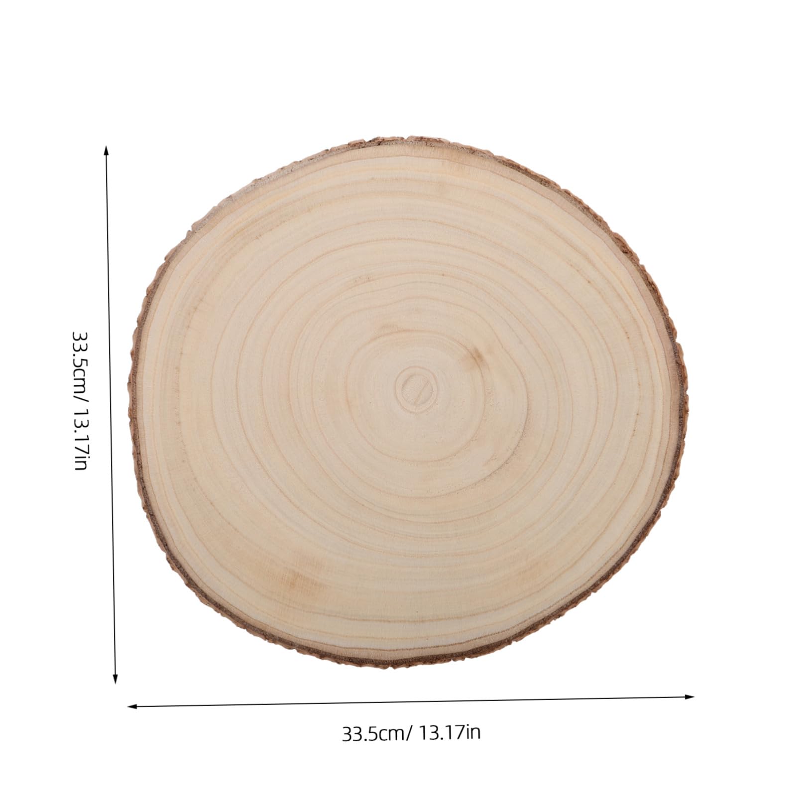 Fette di Legno Naturali 2 Pezzi per Decorazioni Artigianali | Beige, per Lavori Creativi di Natale e Arte, Adatte a Professionisti e Principianti