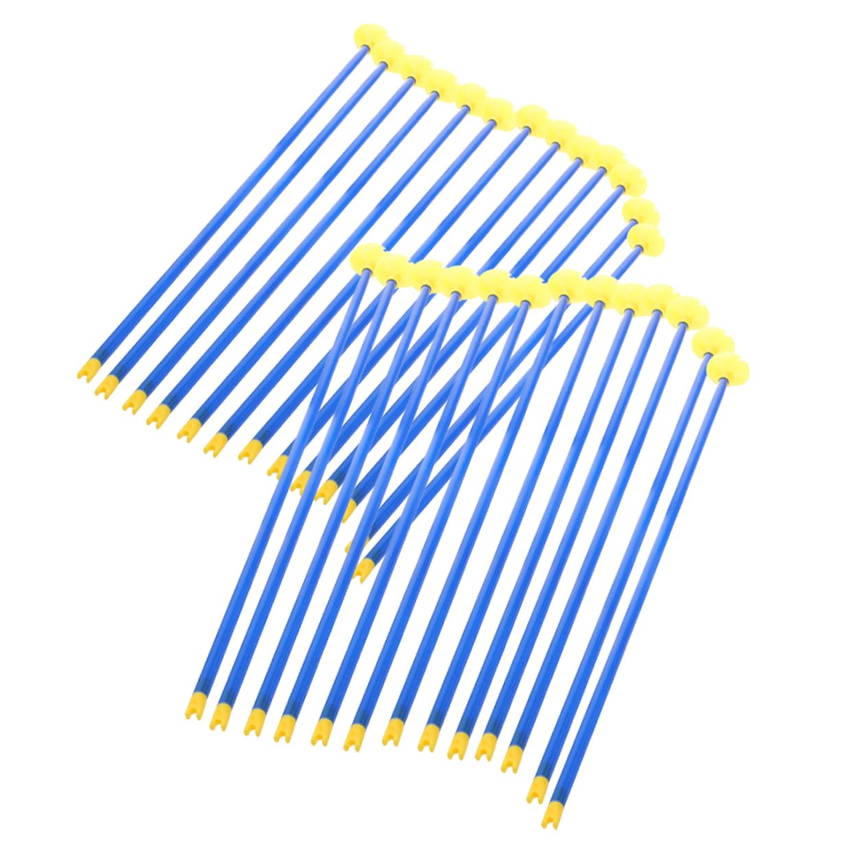 GOOHOCHY 24pcs Suction Cup Replacement Arrows for Bow Soft Tip Accessories Plastic Arrows for Sports for Young Archers