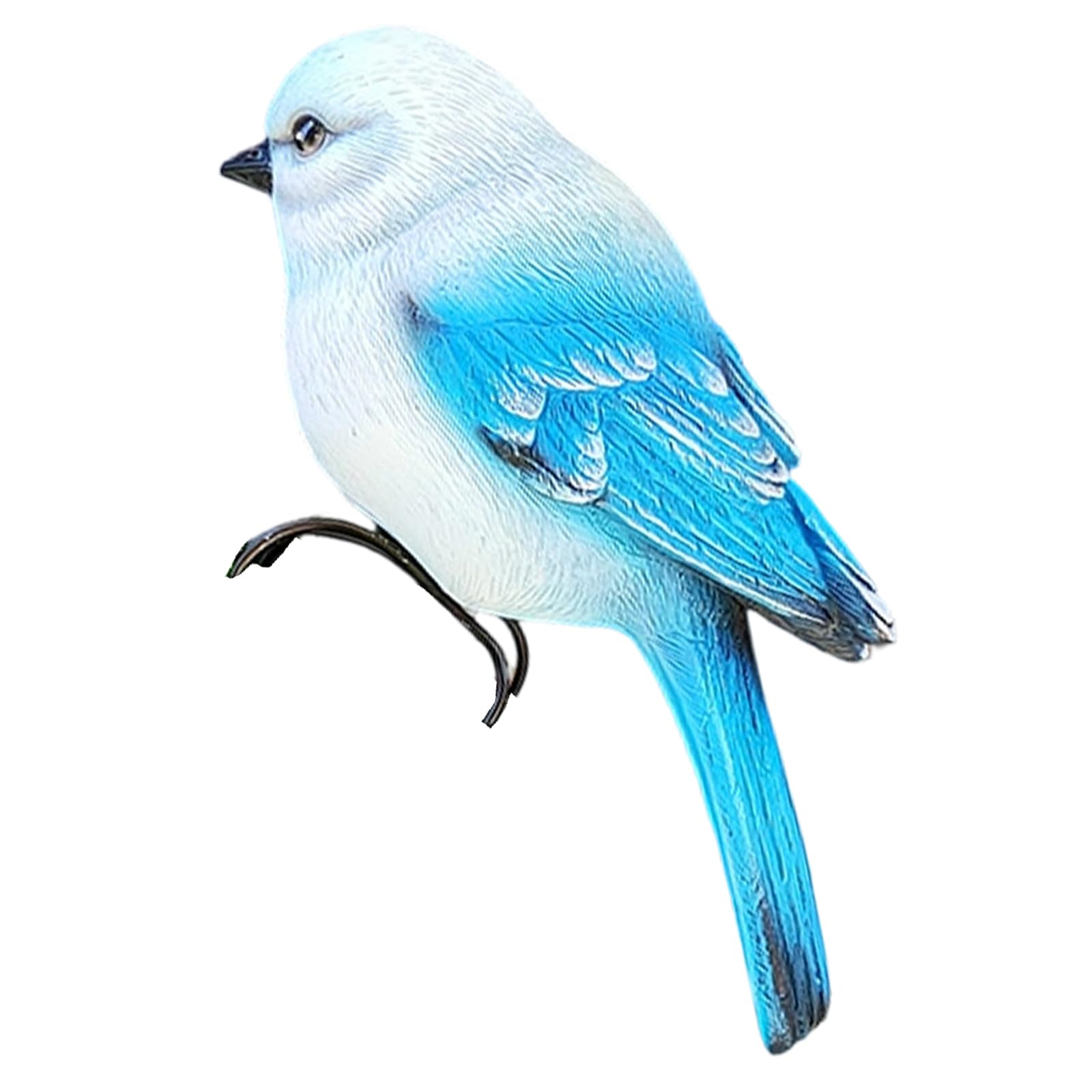 Msioytog Weather Resistant Cast Resins Bird Sculpture Artistic Outdoor Garden Art for Porch Balconies Decoration Unique Outdoor Bird Statue