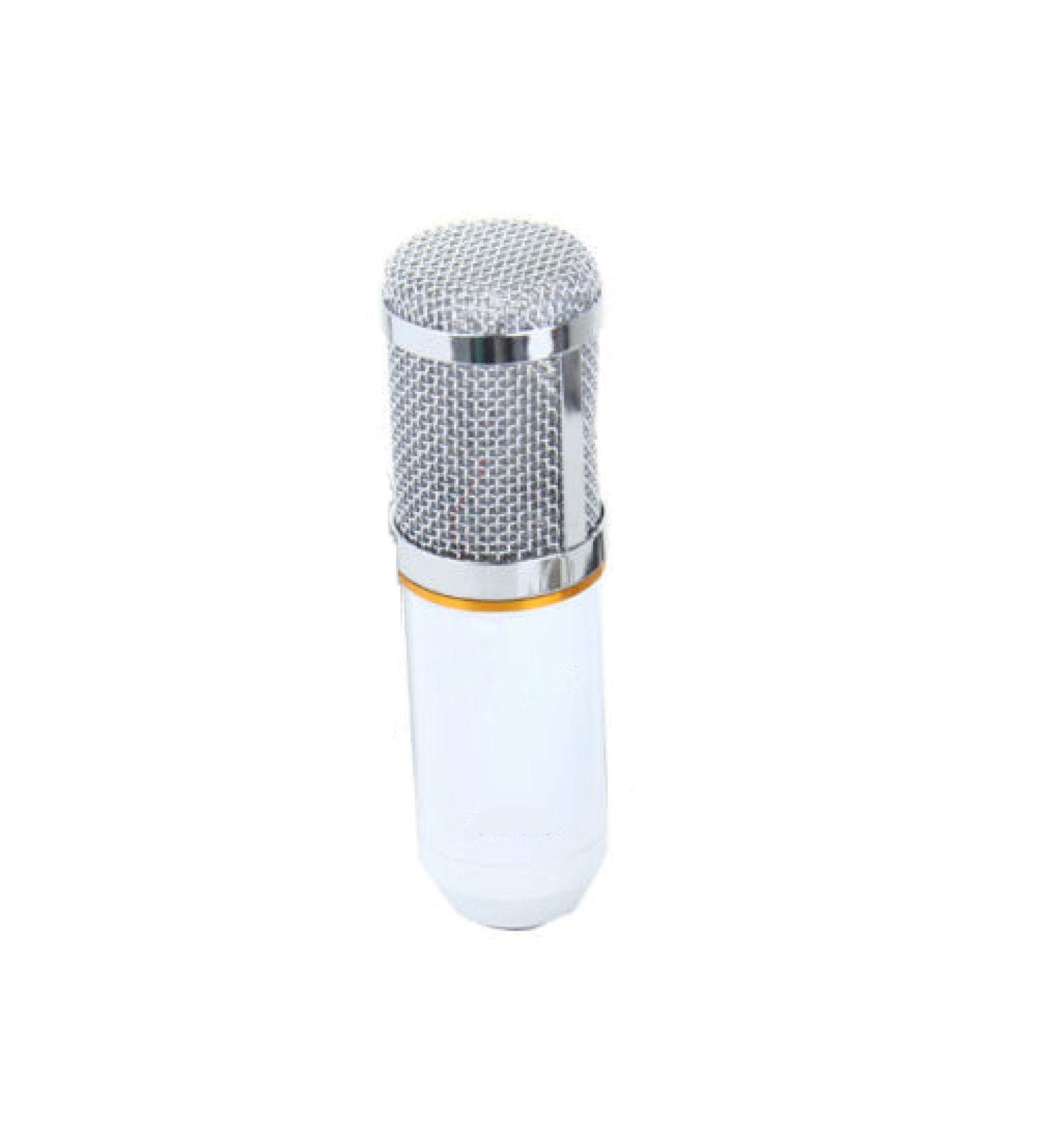 mikrofon Nowy mikrofon pojemnościowy Zestawy do nagrywania studyjnego Mikrofon do karaoke do komputera,White