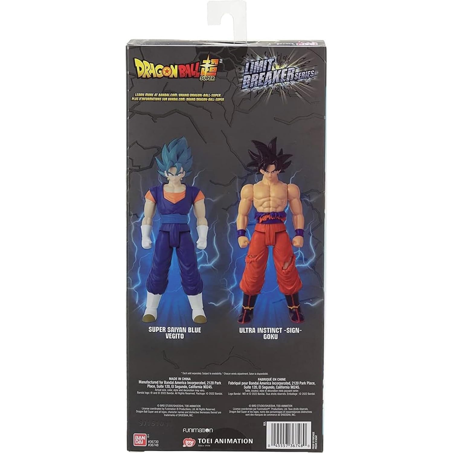 BANDAI - Dragon Ball Super - Figurine géante Limit Breaker - Ultra Instinct Goku Sign - Licence Officielle Dragon Ball - Grande Figurine Goku articulée 30 cm - Jouet Enfant 4 Ans et + - 36749