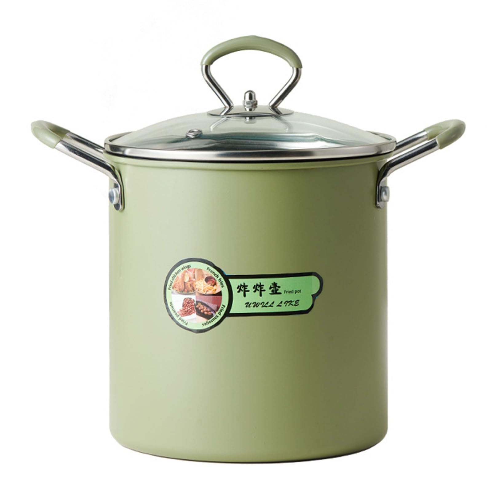Yhplxyuus Japanese Frying Pots with Oil Strainer Small Cookware for Soups Noodles Ergonomic Handle Pans Kitchen Accessories Kitchenwares