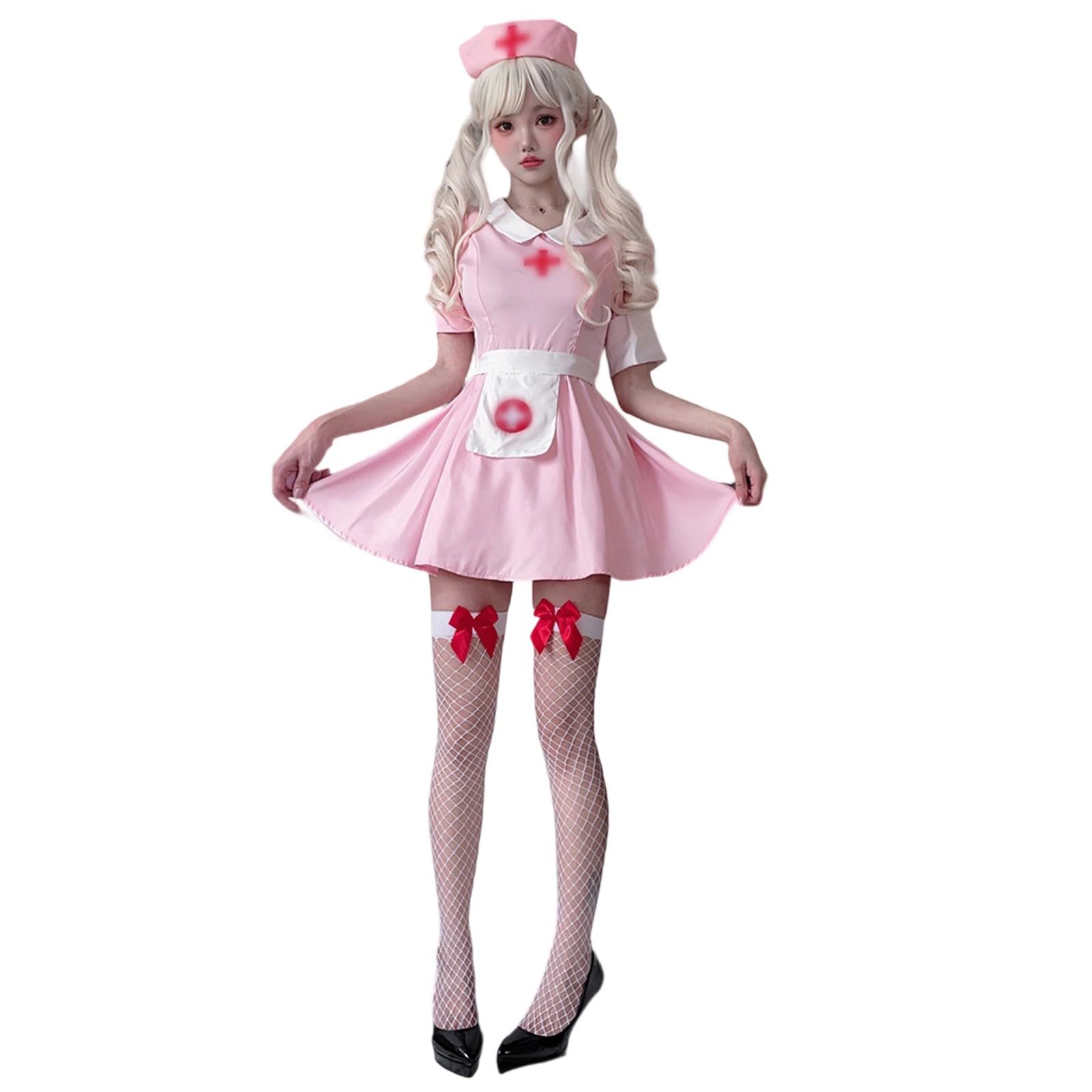 Disfraz de delantal francés de Halloween para mujer, disfraz de Starfire