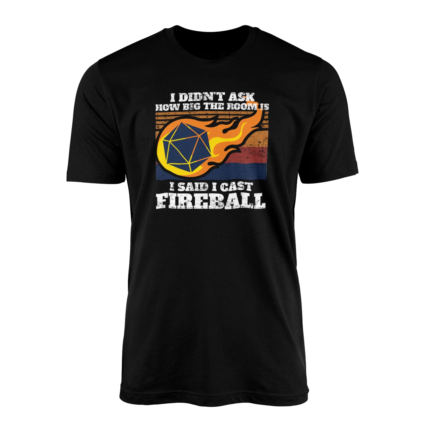 Willow Gifts - I Said I Cast Fireball T-Shirt Top Tee - Funny Dungeons & Dragons D&D Fantasy Role Play Game Dungeon Master Womens Unisex Fashion Clothing Clothes Gift(Medium, Black)