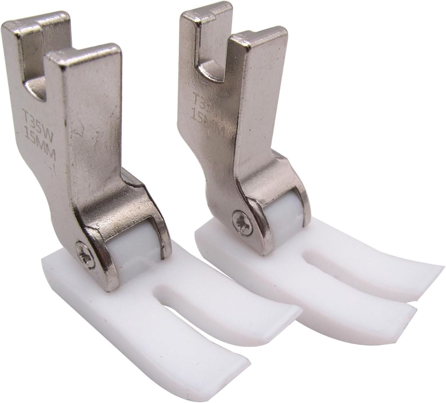 CKPSMS Brand - 2PCS 15MM Width Bottom Foot #T35W-15 Compatible with/Replacement for JUKI Brand DDL-5550 8700 TL-2010Q Brother Brand DB2-B745 DB2-B755 Series