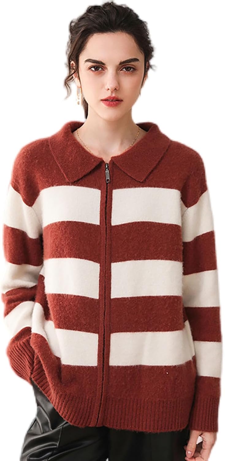 CLEIDE] 女性用カシミアカーディガン, 100%ピュアカシミアのセーター