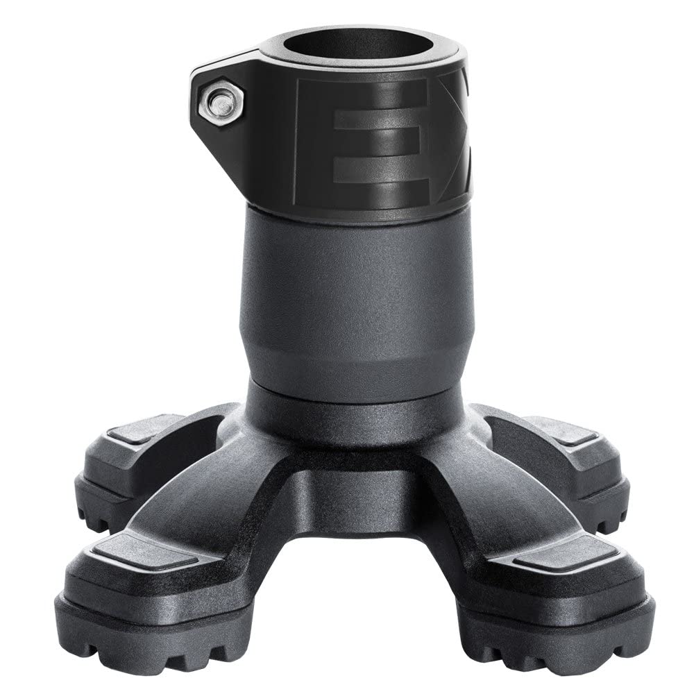 4-punktowy gumowy korek SAFETY FOOT w kolorze czarnym z stalową wkładką do średnicy rury 22-23 mm
