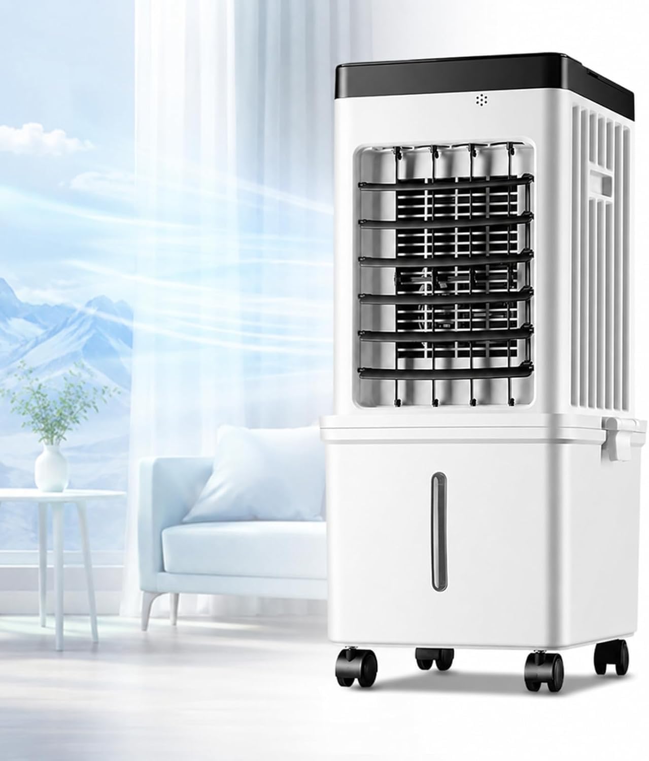 Climatizzatore Portatile, Raffrescatore Ad Aria (senza Tubo Esterno), Ventilatore a Freddo Con Telecomando, 3 Velocità, Timer Ore; Per Camera Da Letto E Garage