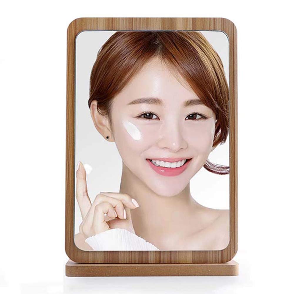 XINYU Log Home Espejo De Maquillaje Espejo De Tocador Portátil Simple De Sobremesa Espejo De Maquillaje Plegable De 90 ° (Grande/Pequeño) Adecuado para Todos,A1