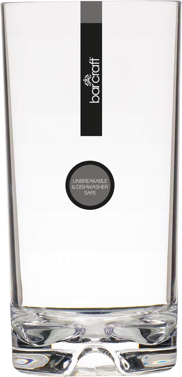 BarCraft KCPCHB Virtually Unbreakable Plastic Highball Glass, Large, 540 ml