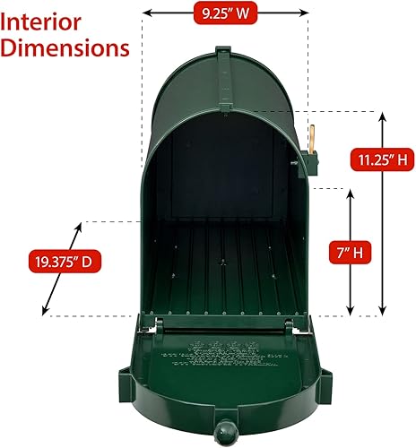 Vista 11 de Whitehall Paquete de buzón Deluxe Streetside, bronce, extragrande, 70727