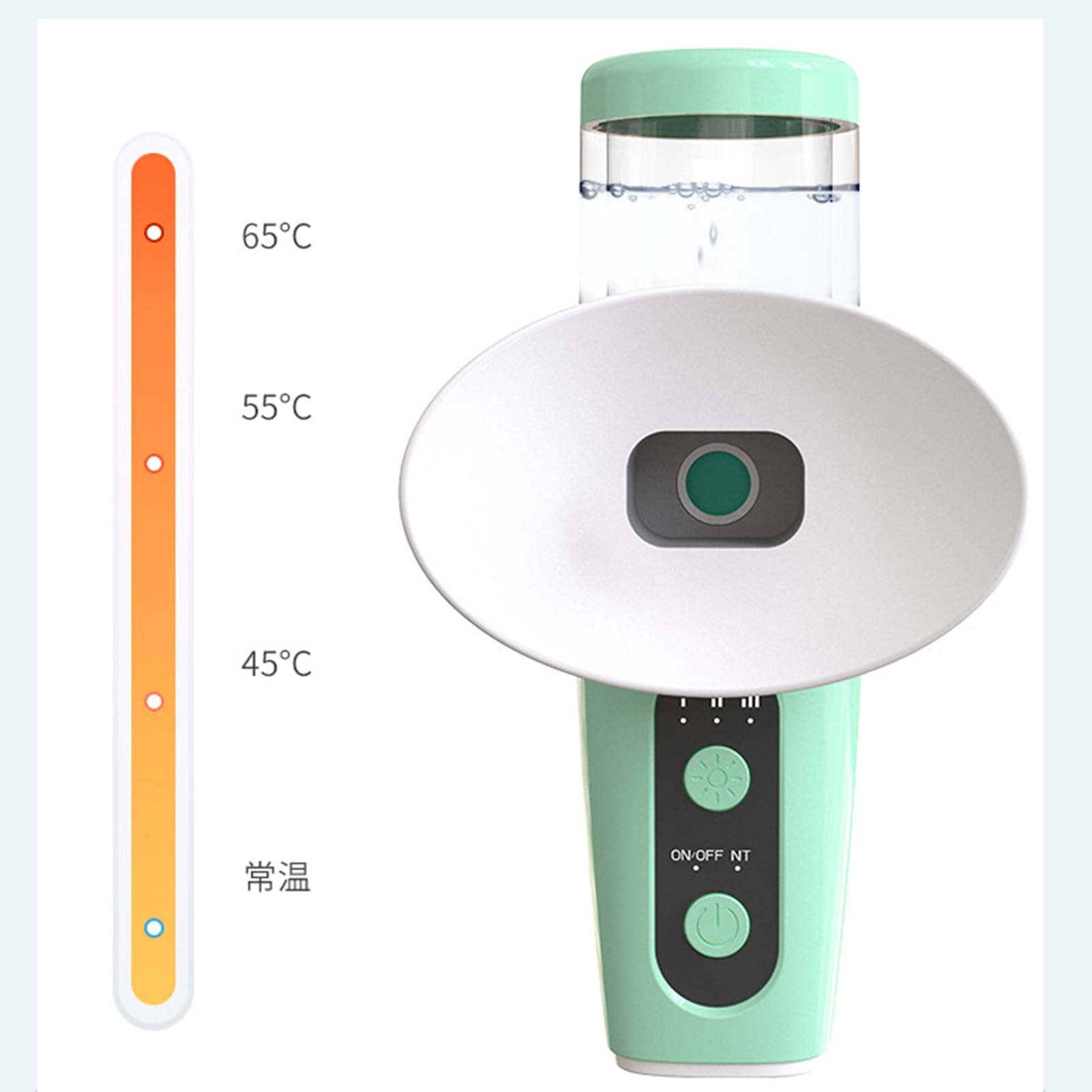 Eye Steamer, Nano Humidifier, Dry Eye Sprayer, Rechargeable Mist Device, Moisturizing Skin Tool, Portable Steam Cleaner with Drops Applicator for Soothing Relief Care, 2.44x2.72x4.88 Inches