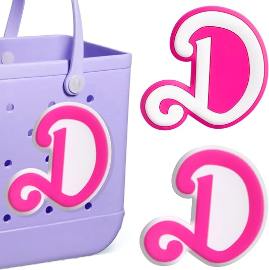 Large Letter Charms For Bogg Bags - PVC Initials For Personalizing Beach Totes (Medium Size)
