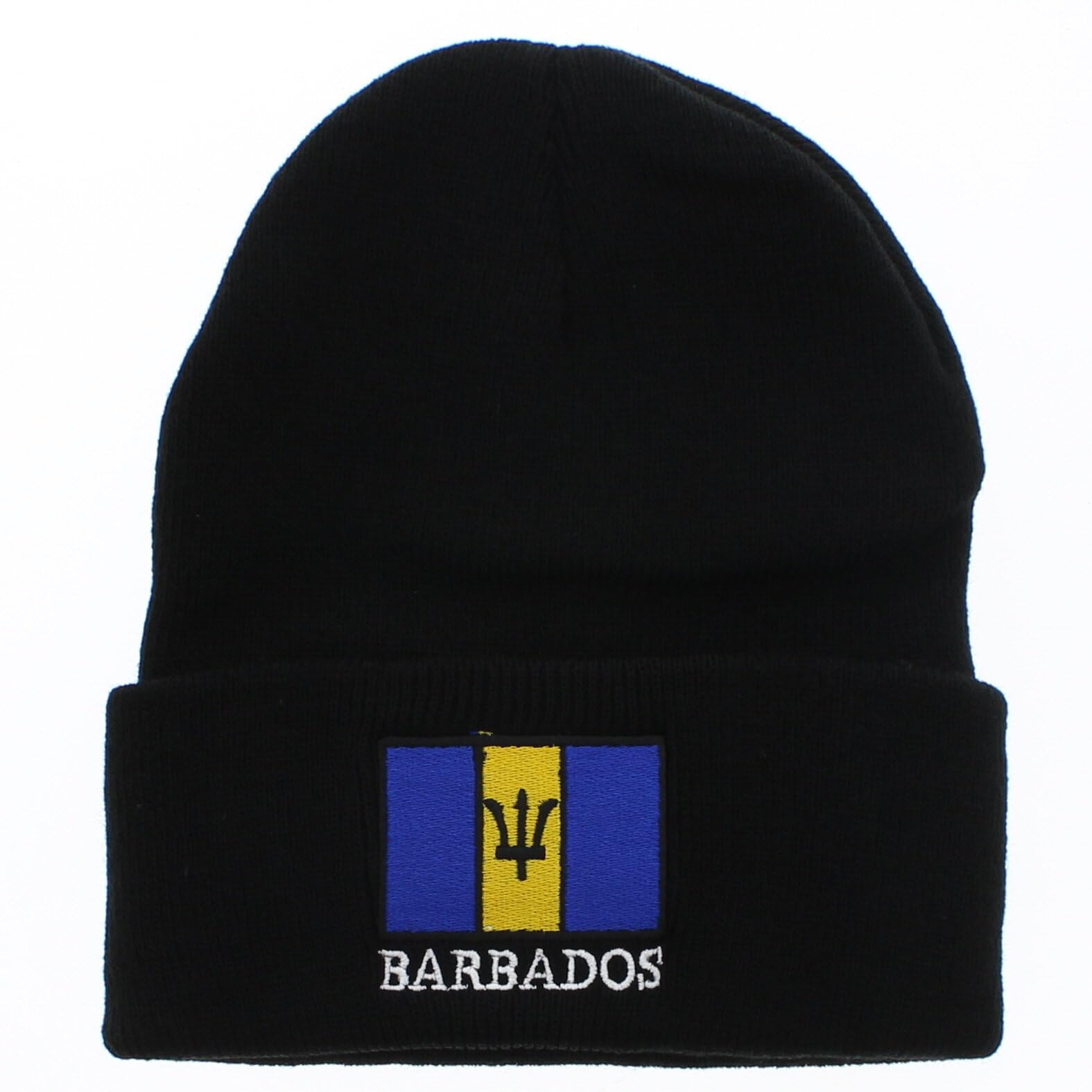 Zac's Alter Ego Barbados Flag Beanie Hat Black
