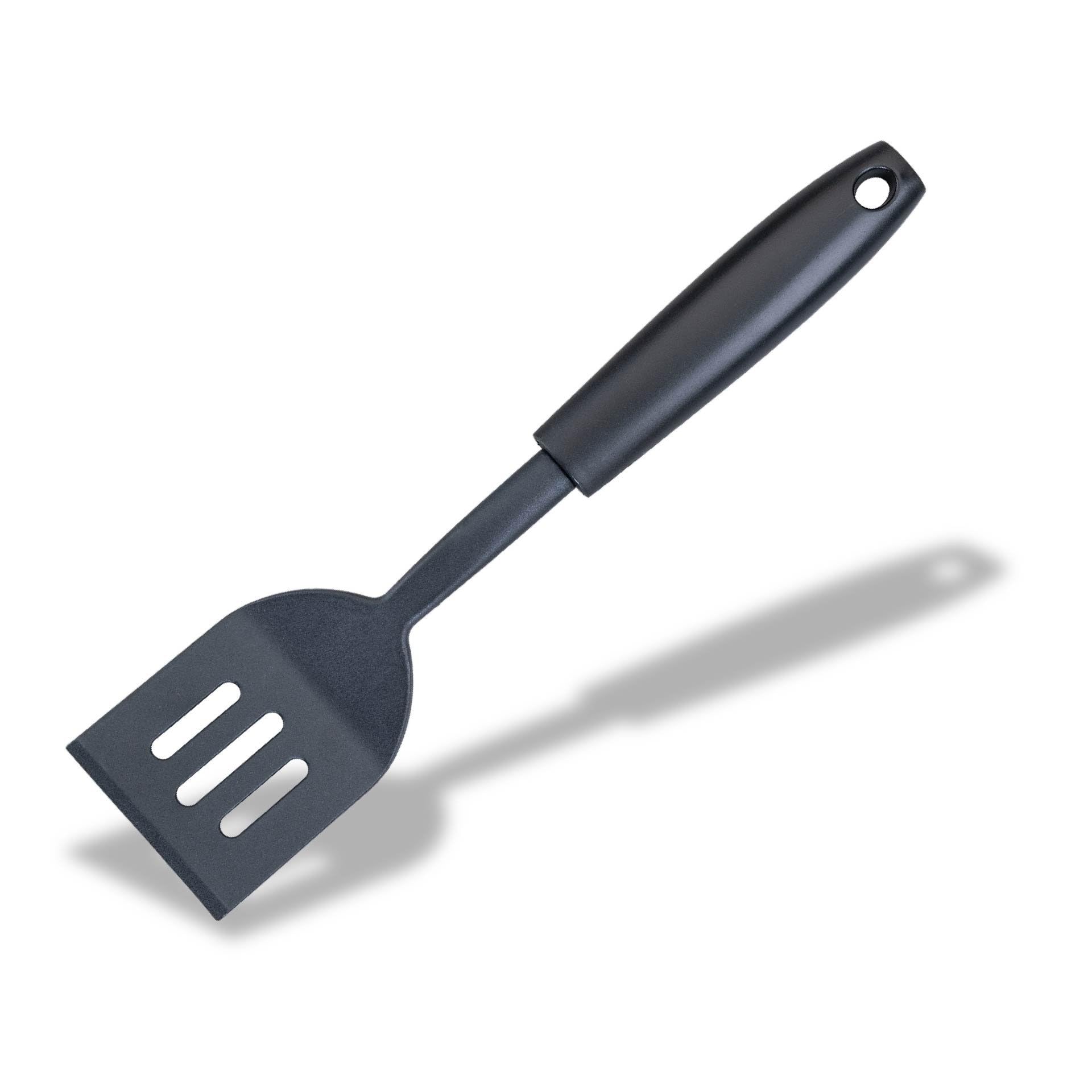 Fackelmann INITIAL Mini Slotted Turner, Plastic, Fish Slice, Non-stick Kitchen Cooking Spatula, Anti-Scratch, Burger Flipper, Heat-Resistant, Cooking Draining & Frying BBQ Utensil, 25.5cm