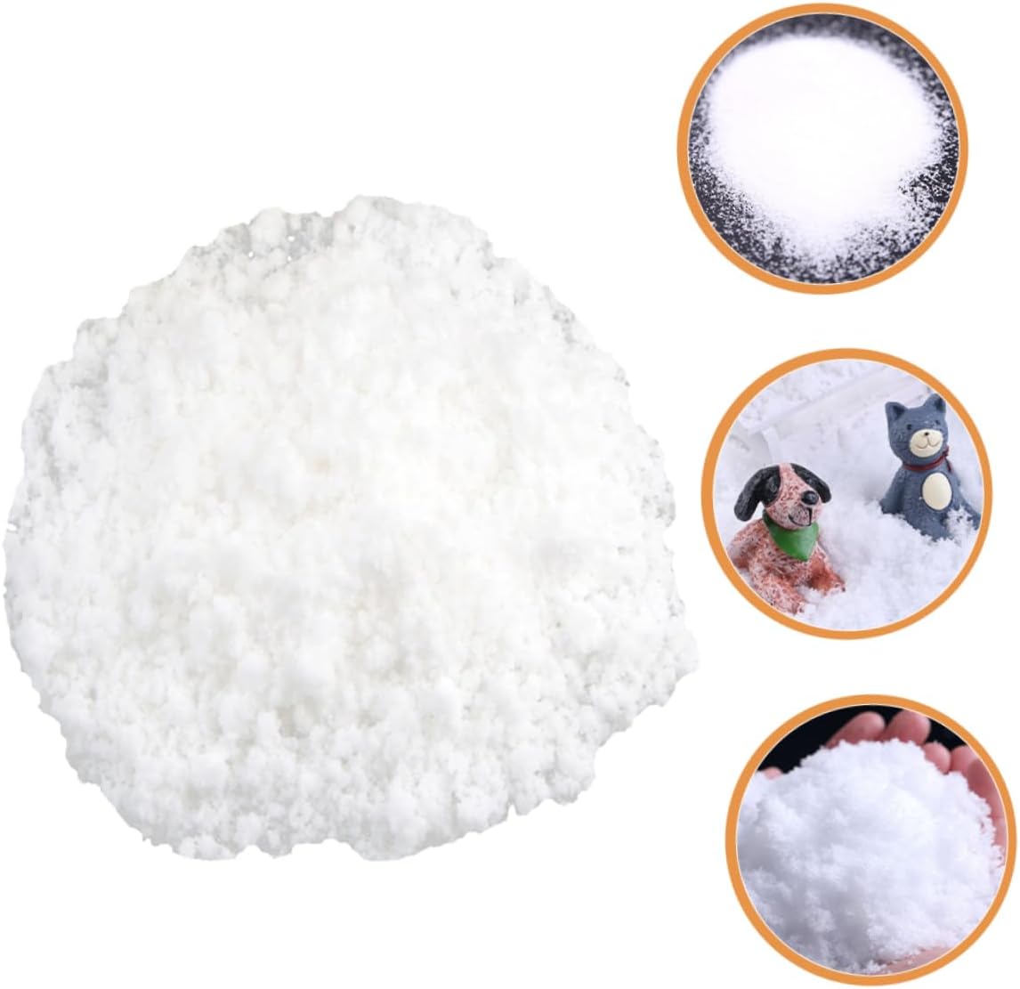 500g Fake Snow Decoration for Christmas Village Trees Lightweight Artificial Snow for Holiday Decorations Create