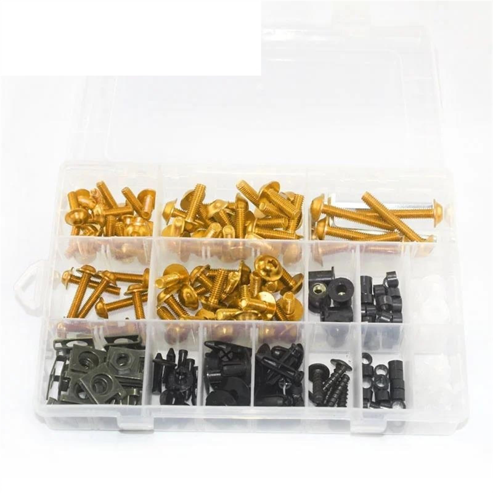 Motorcycles Bolt Clip Nut Accessories For SUZUKI GSR400 GSR600 GSR750 GSX-R600 GSX-R750 GSX-R1000 GSR GSXR 600 CNC Alloy(Gold)