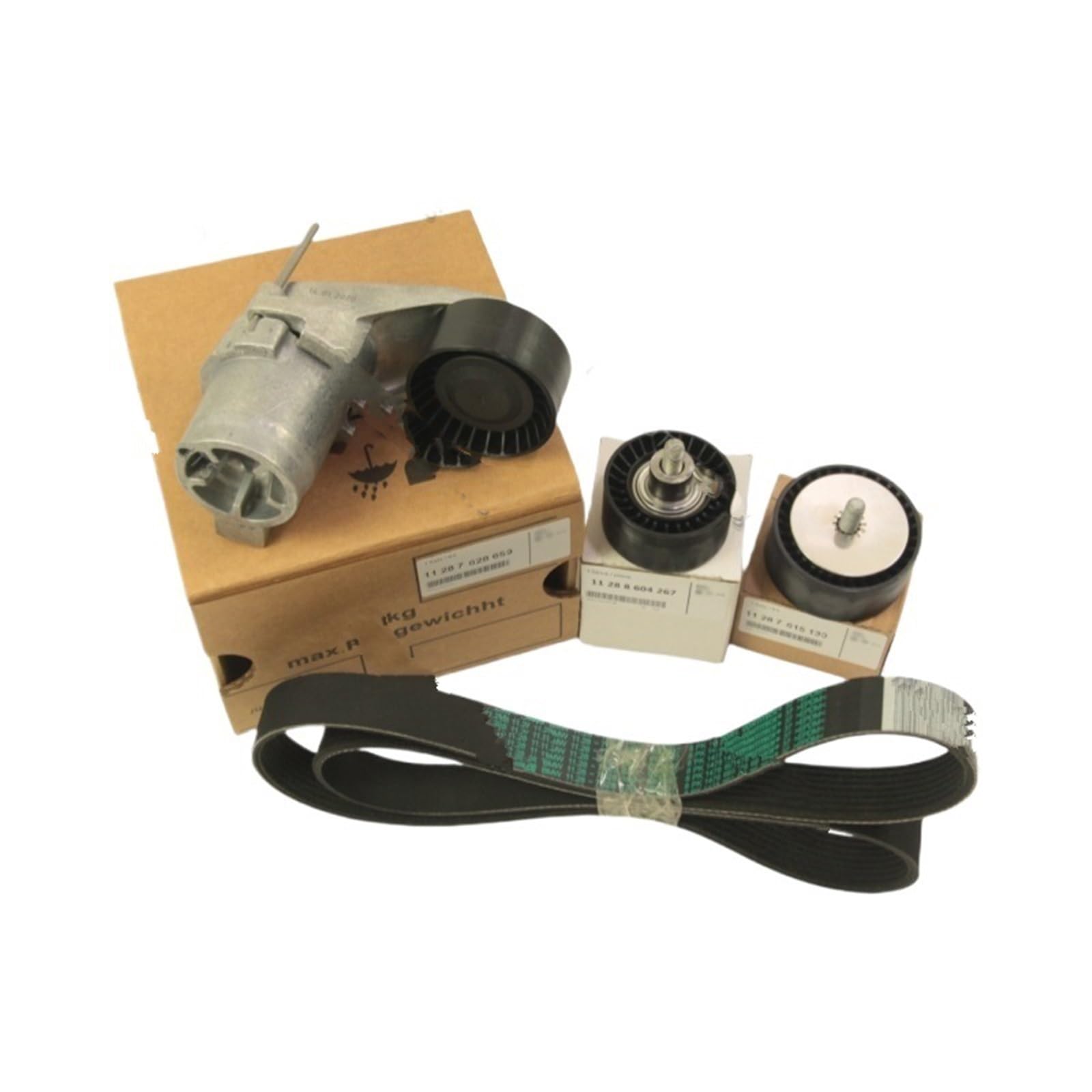 Polea tensora de accesorios para coche Kit de polea guía tensora correa motor OEM compatible con BMW N55 X3 X4 X5 X6 535I 335I 435I 640I 740I F10 F30 F07 E70 E71