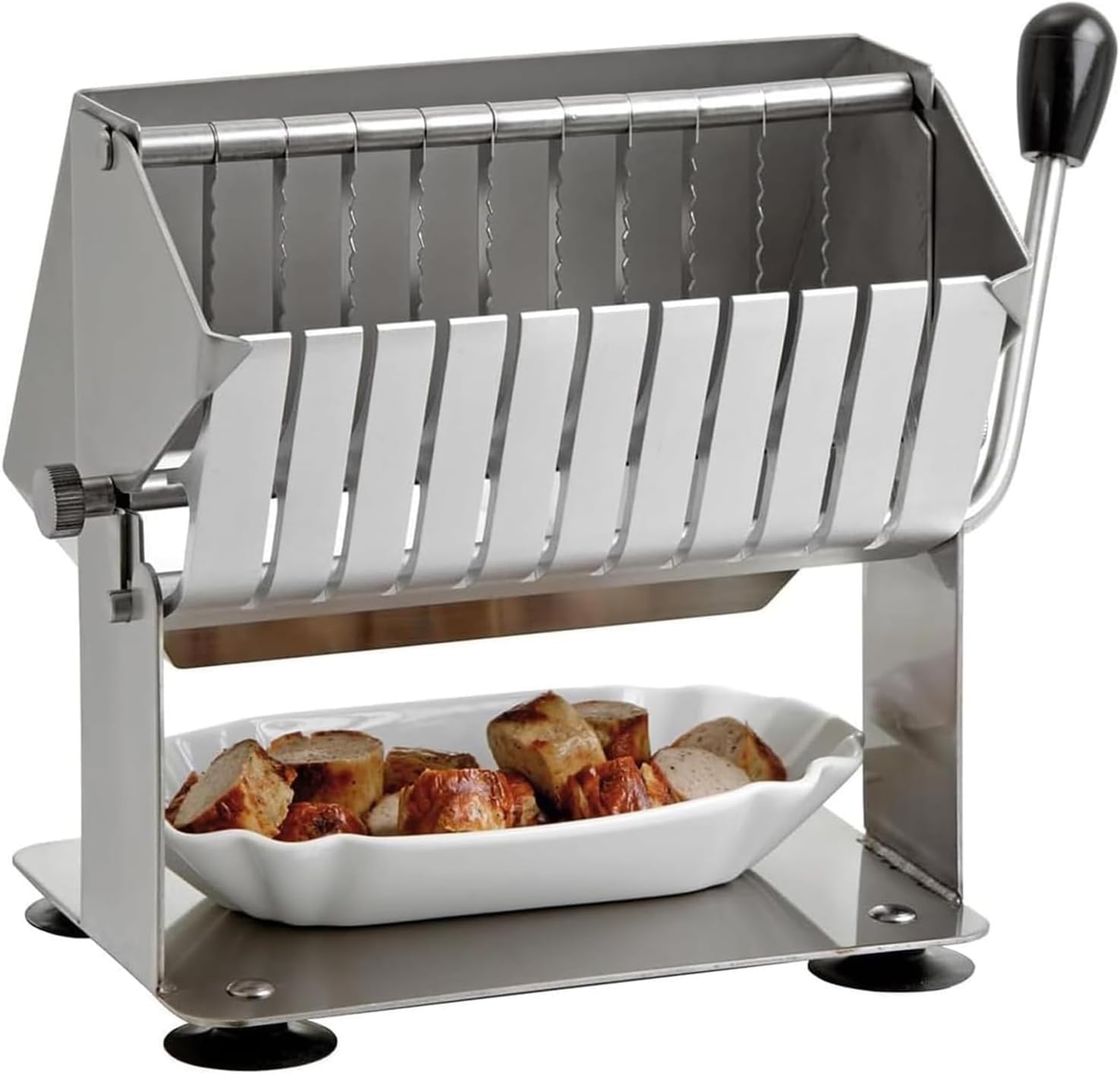 Cortador manual de salchichas, cortador de guillotina de salami, herramienta de corte de queso de cocina, 9/17 mm de grosor, para supermercado de restaurantes