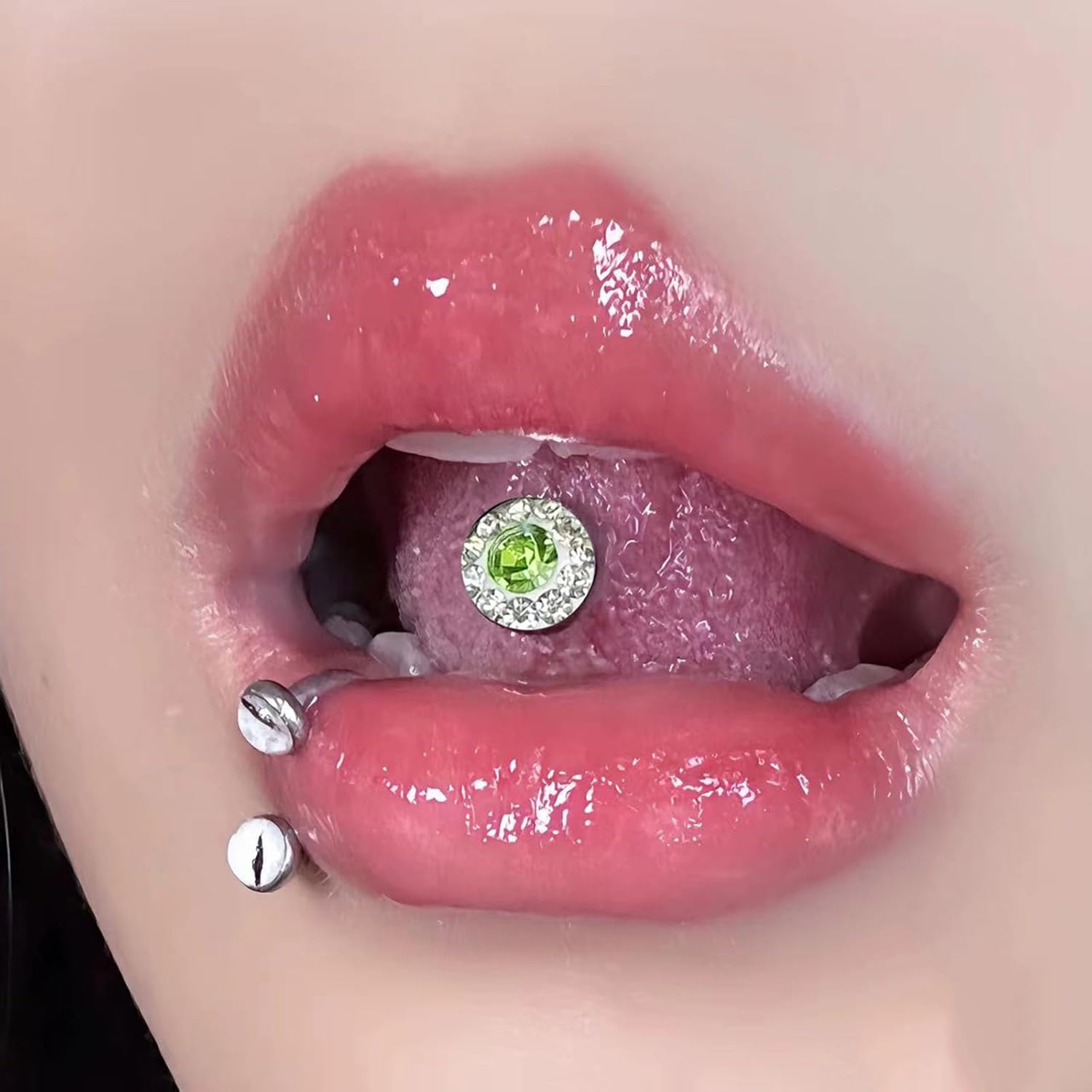 Tongue Rings - 6 pc Mix-color Stainless Steel Tongue Nipple Rings Piercing Jewelry For Women & Men - Image 4