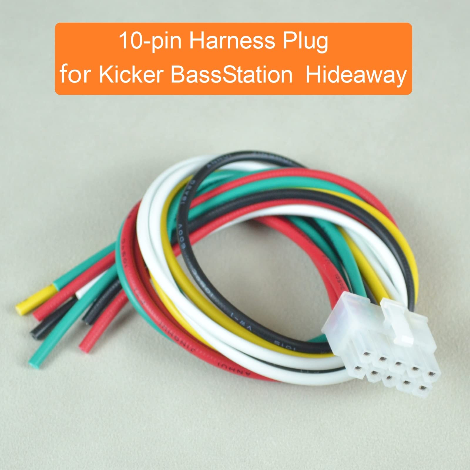 Amazon.co.jp: 10ピンハーネスプラグ Kicker BassStation Hideaway