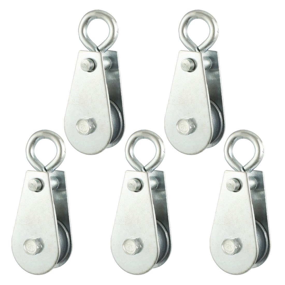 Aexit 0.03T 66.1Lbs 30Kg Silver Tone Metal Swivel Lifting Crane Pulley Block 5 Pcs (b8e1e1518e28669161716d2af261b0c6)