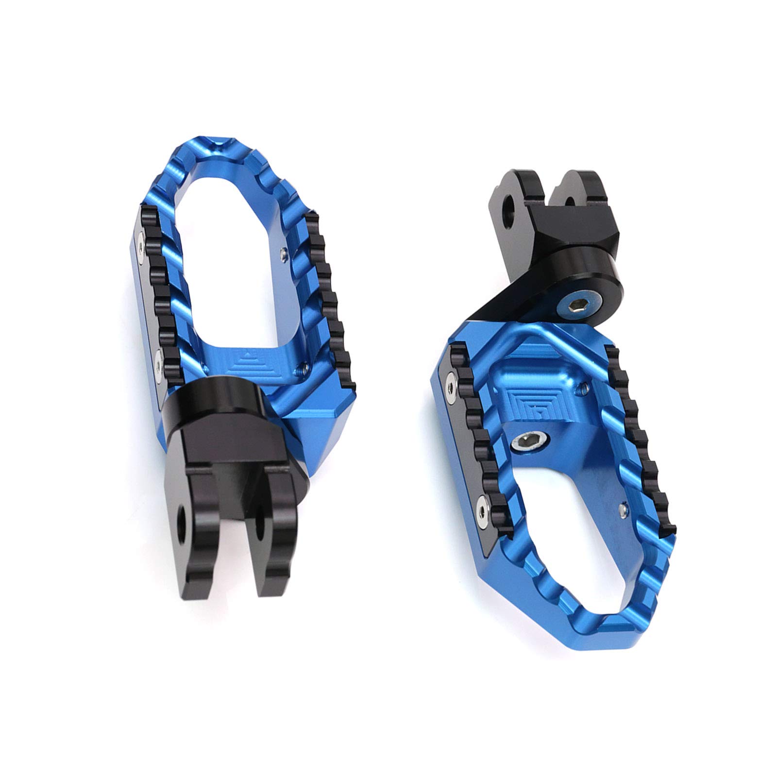 autobahn88Motorcycle Footpeg (Bundle Front+Rear - Touring-Type with 25mm-Extension), compatible with Yamaha XJR 400 / R/SP (1993-2008) (Blue)