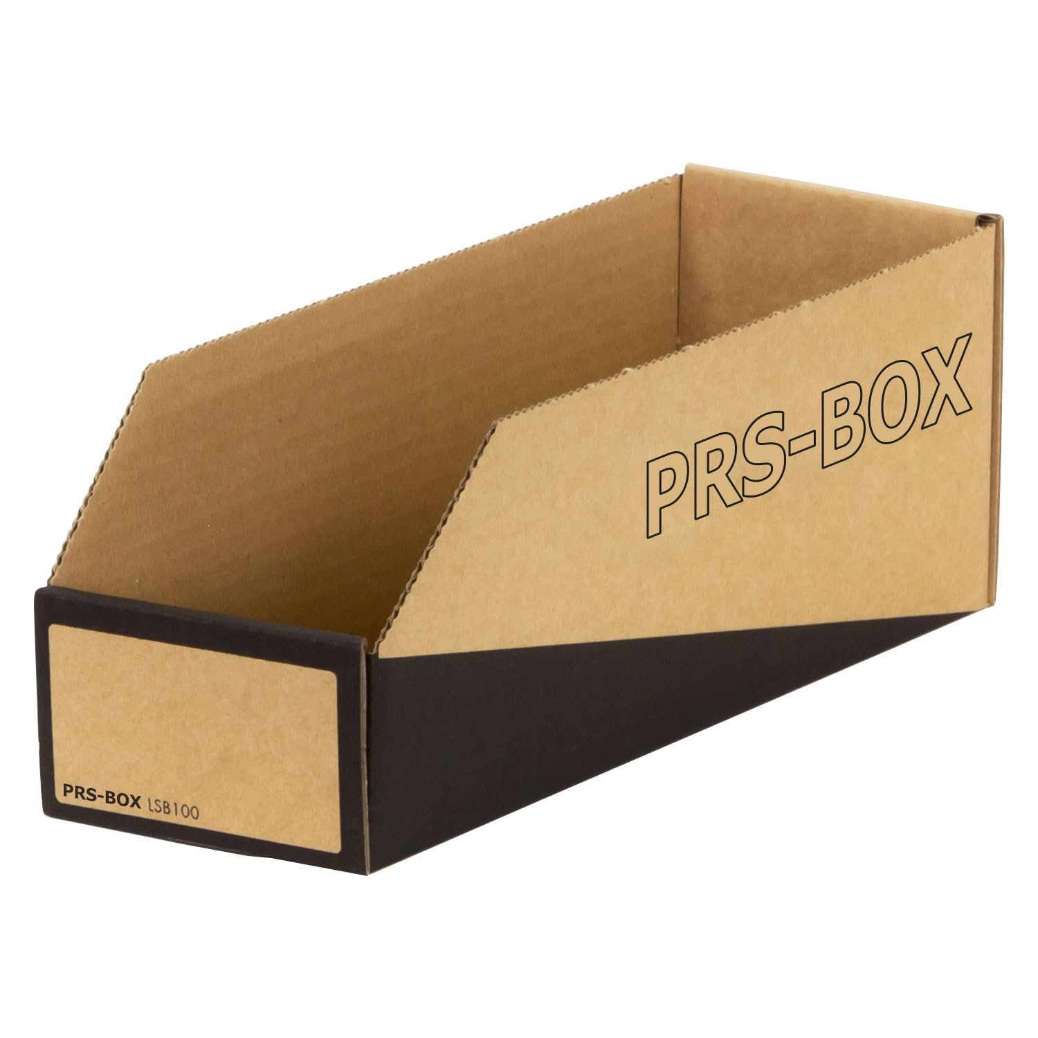 PRS Lagersichtbox LSB100, Natur/Schwarz, 305x100x110mm, (Ident zu PRESSEL Lagersichtbox) 20 Stück