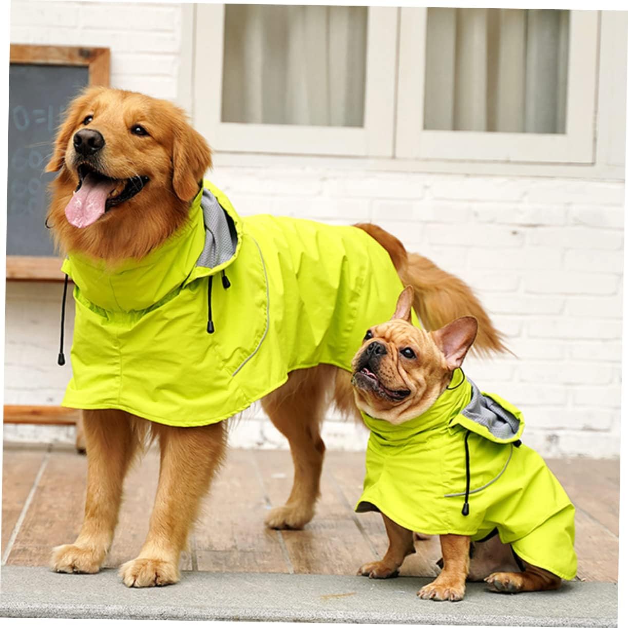 BESPORTBLE Nylon Pet Rain Jacket Hood Dog Rain Coat Rainwear for Dogs Comfortable and Stylish